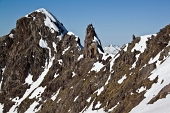 SALITA PRIMAVERLE CON NEVE AL PIZZO TRE CONFINI DA LIZZOLA - FOTOGALLERY